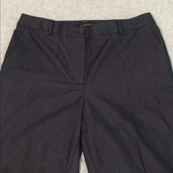 Talbots Raleigh Trouser Pants Size 12 High Rise Dark Blue Career Office - Picture 4 of 12